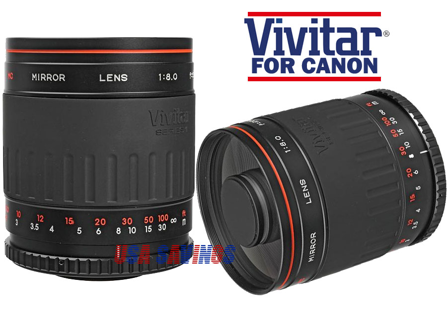 Vivitar 500mm Mirror F 8 0 Telephoto Lens for Canon 600D 1000D 1100D eBay